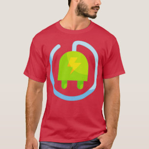 Green Power Electrical Plug T-Shirt
