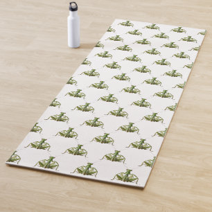 Green Praying Mantis Yoga Mat