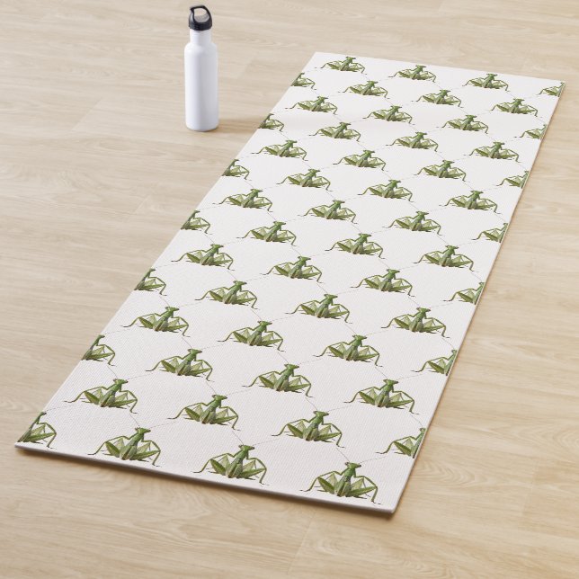 Green Praying Mantis Yoga Mat (In Situ)