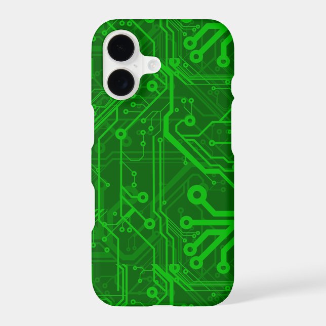 Green Printed Circuit Board Pattern (Back)