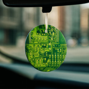 Green printed circuit board PCB Custom Geek Cool Glass Tree Decoration