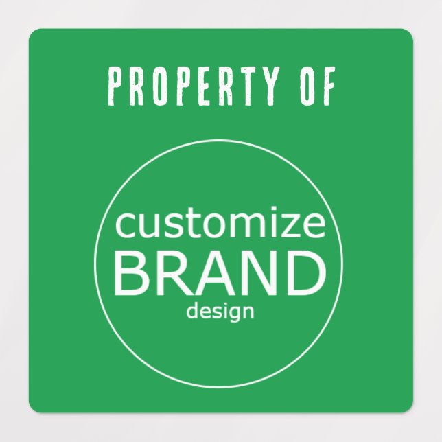 Green Property Of Company Business Logo   (Design 1)