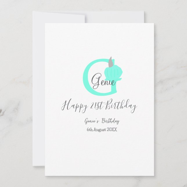 Green pumpkin fall birthday 21st grey pastel invitation (Front)