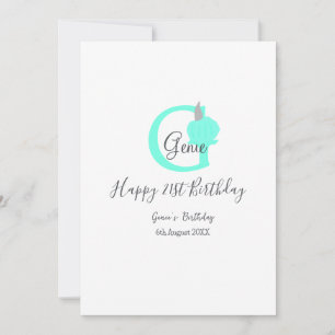Green pumpkin fall birthday 21st grey pastel invitation