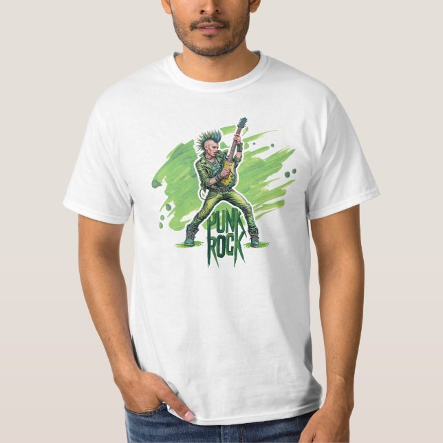 Green Punk Jam T-Shirt (Front)