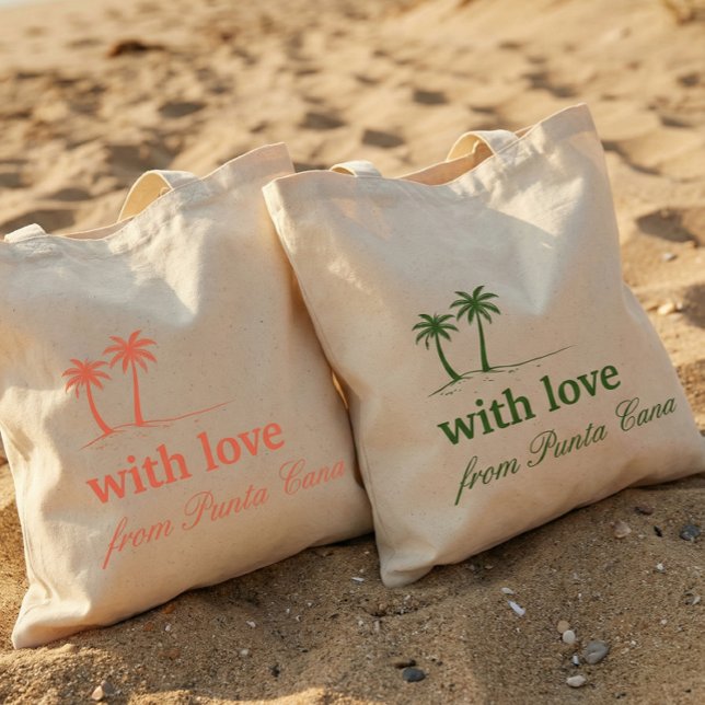 Green Punta Cana Your Destination Wedding Welcome Tote Bag (Creator Uploaded)