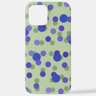 green purple and blue dots iPhone 12 pro max case