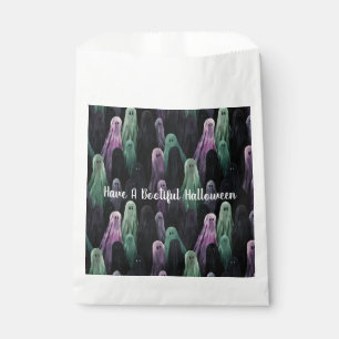 Green Purple Black Ghosts Bootiful Halloween Favour Bags
