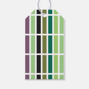 Green Purple Black Hues Gift Tags