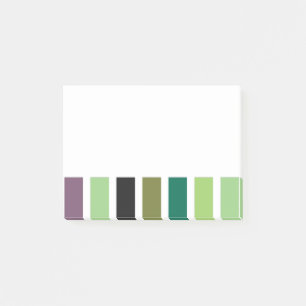 Green Purple Black Hues Post-it Notes