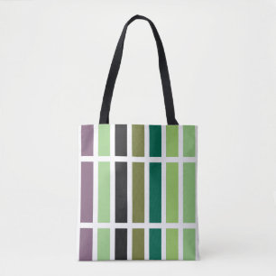 Green Purple Black Hues Tote Bag