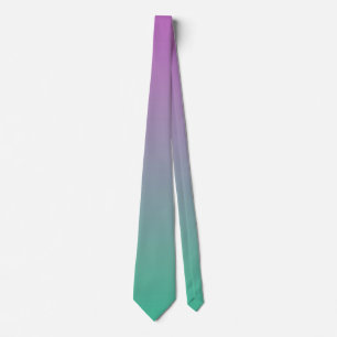 Green Purple Gradient Tie