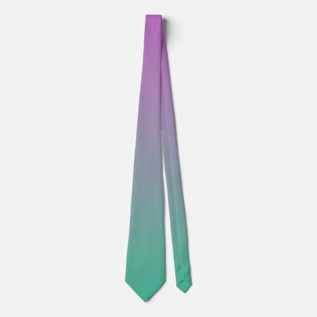Green Purple Gradient Tie (Front)