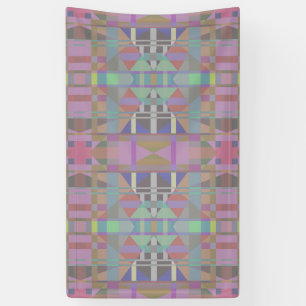 Green Purple Pink Geometric Banner