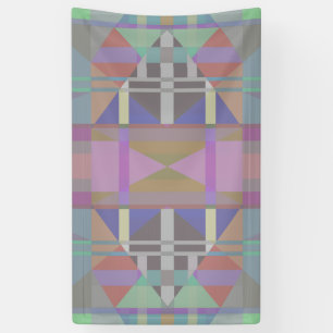 Green Purple Pink Geometric Banner