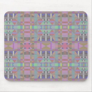Green Purple Pink Geometric Mouse Mat