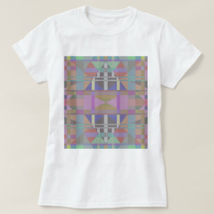 Green Purple Pink Geometric T-Shirt