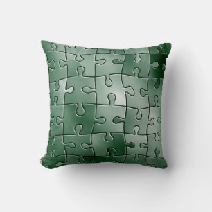 Green puzzle cushion