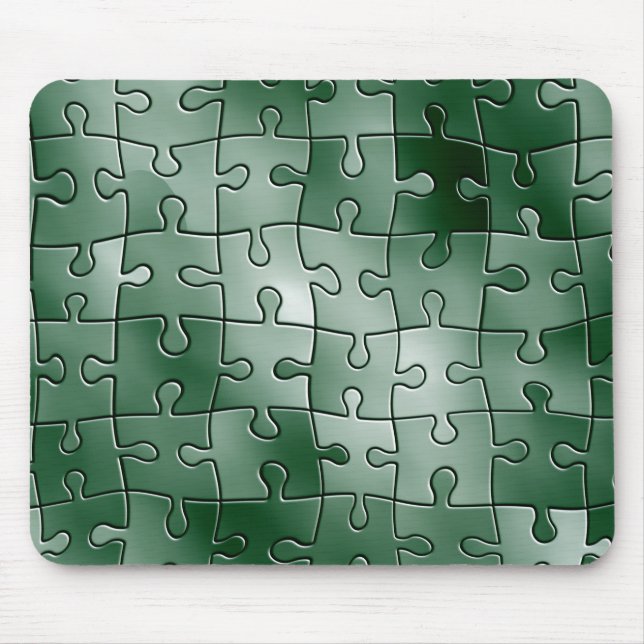Green puzzle mouse mat (Front)