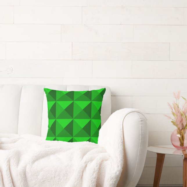 Green Pyramids  Cushion (Couch)