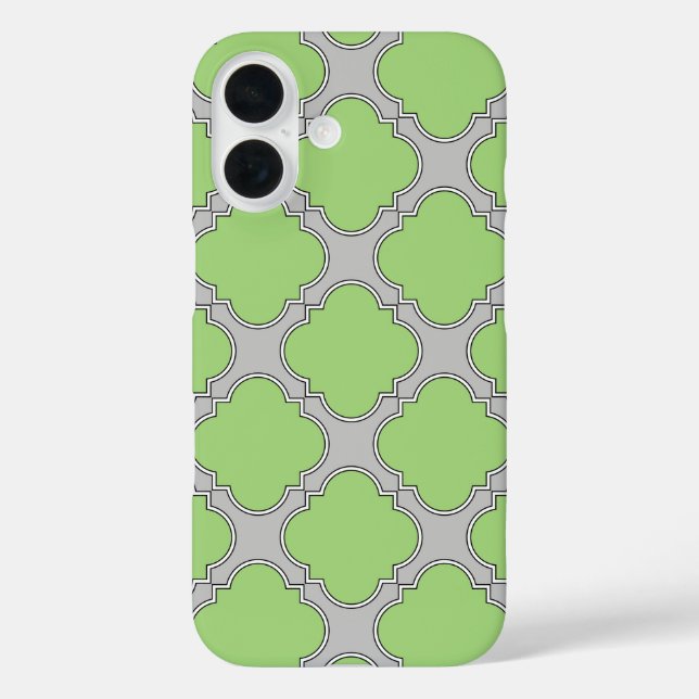 Green Quatrefoil Case-Mate iPhone Case (Back)