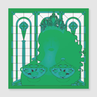 Green Queen Magnet Card