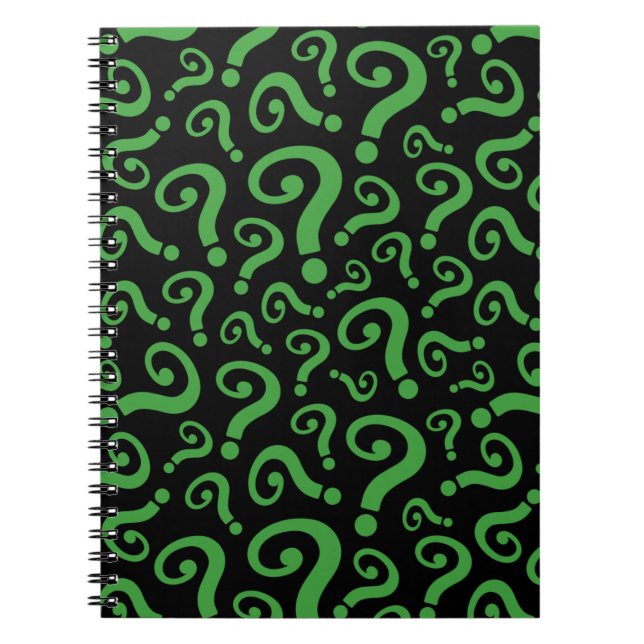 Green Question Mark Notebook (Front)