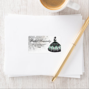 Green Quinceañera Girl Label