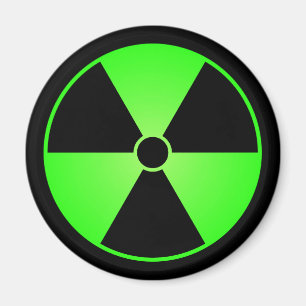 Green Radiation Symbol Magnet