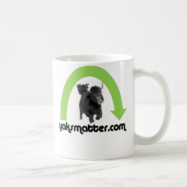 green rainbow coffee mug (Right)