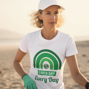 Green Rainbow Environmentalism Earth Day Every Day T-Shirt