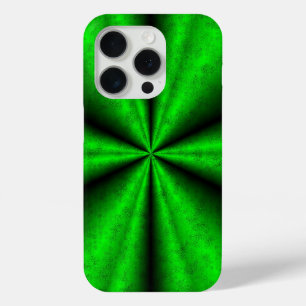 Green Rainbow in Elephant Skin Leather Optik iPhone 15 Pro Case