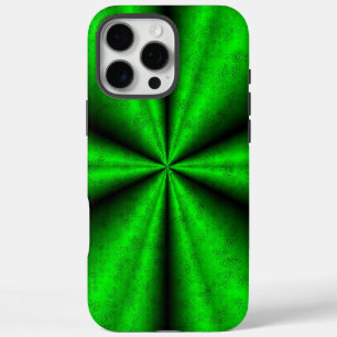 Green Rainbow in Elephant Skin Leather Optik iPhone 16 Pro Max Case