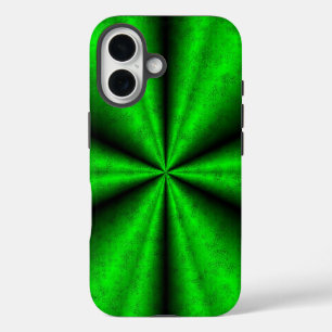 Green Rainbow in Elephant Skin Leather Optik iPhone 16 Case