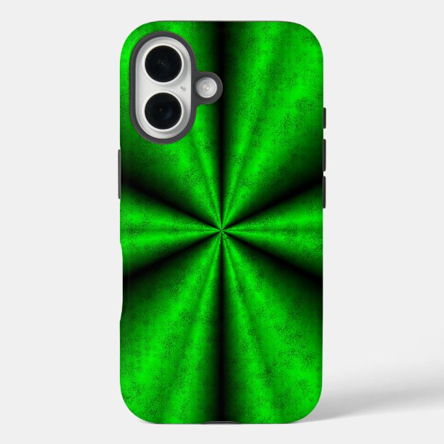 Green Rainbow in Elephant Skin Leather Optik Case-Mate iPhone Case (Back)