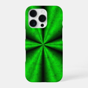 Green Rainbow in Elephant Skin Leather Optik iPhone 16 Pro Case