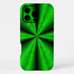 Green Rainbow in Elephant Skin Leather Optik iPhone 16 Pro Max Case