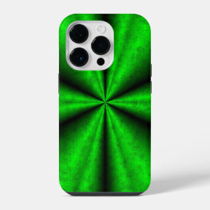 Green Rainbow in Elephant Skin Leather Optik iPhone 14 Pro Case