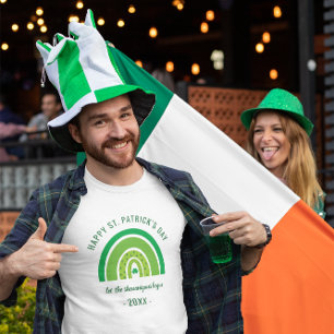 Green Rainbow Irish Shamrock Happy St Patricks Day T-Shirt