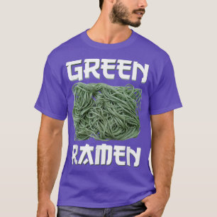 Green Ramen Noodle Graphic for Anime Fans and Rame T-Shirt