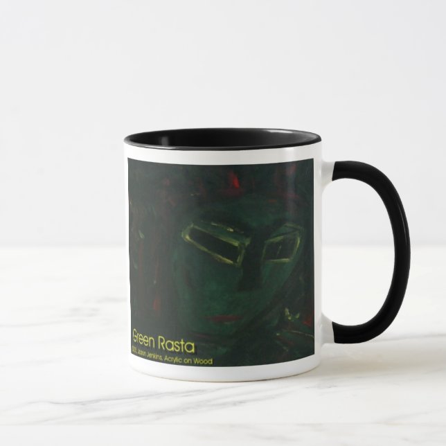 green rasta mug (Right)