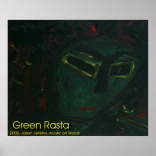 GREEN RASTA POSTER