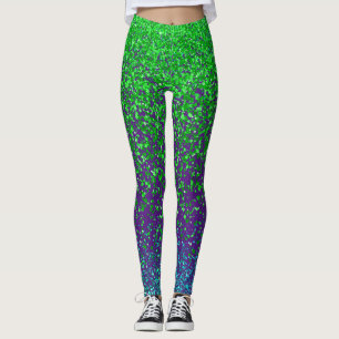 Green raster 2 sides 01.b Purple BG Leggings