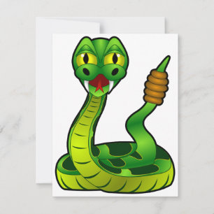 Green Rattlesnake Invitations