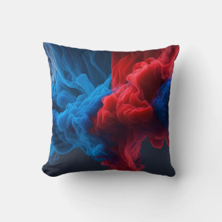 Green & Read Modern Abstract Cushion