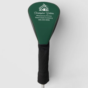 Green Real Estate Company Customized Realtor Golf Head Cover