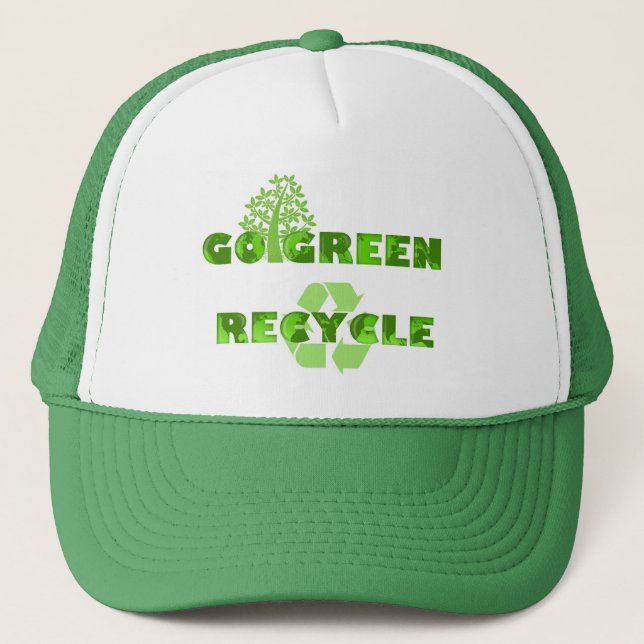 Green Recycle Environmental Hat (Front)