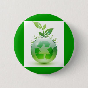 green-recycle-img 6 cm round badge