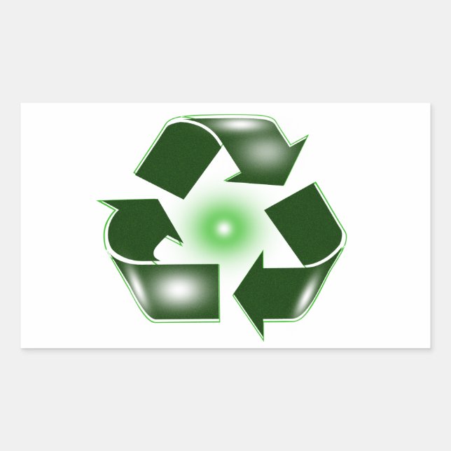 Green Recycle Logo Sticker (Front)