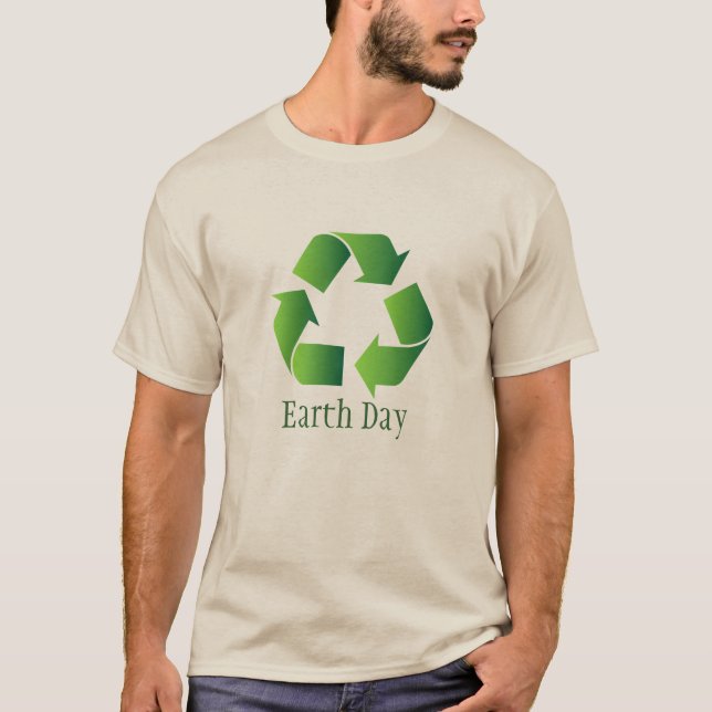 Green Recycle Symbol T-Shirt (Front)